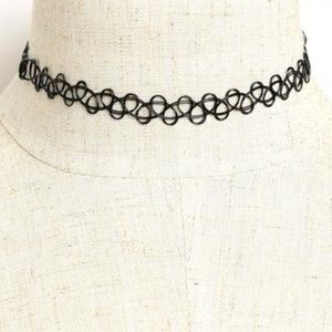 Black Tatoo Chocker Necklace
